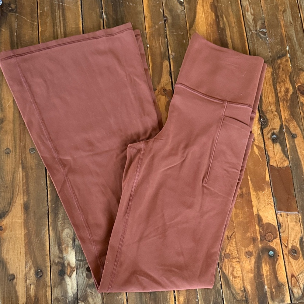 Athleta Women's Salutation Flare Pants in Rust